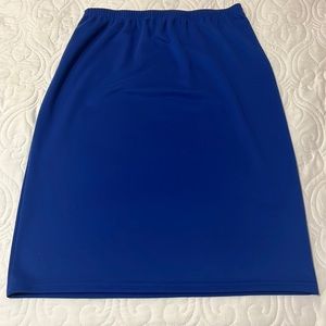 Nuggles, size Medium, royal blue midi skirt